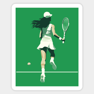 Original Retro Style Tennis Design Sticker